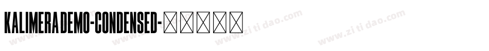 Kalimera Demo-Condensed字体转换
